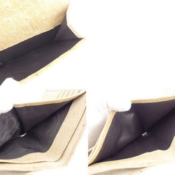 Gucci Wallet Purse Interlocking Beige Gold Woman Authentic Used Y4191 - Picture 5 of 6